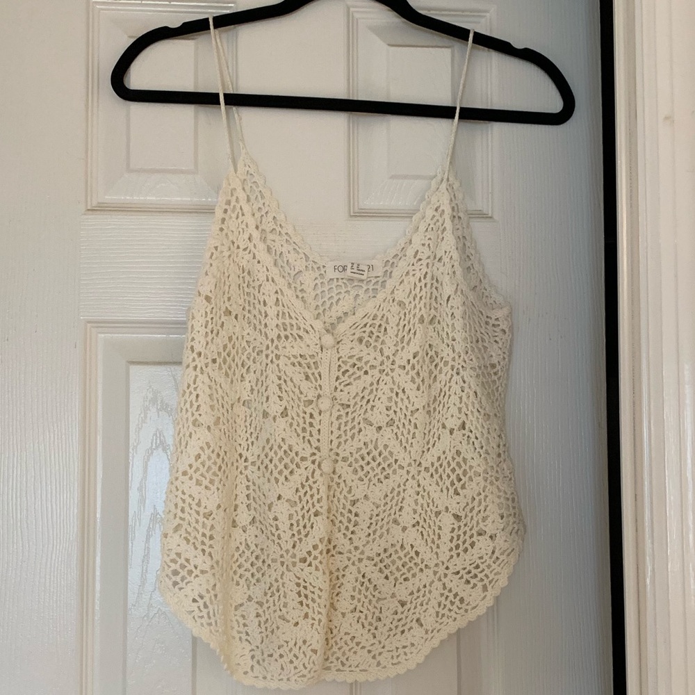 Forever 21: Size Medium Crochet Style Cami